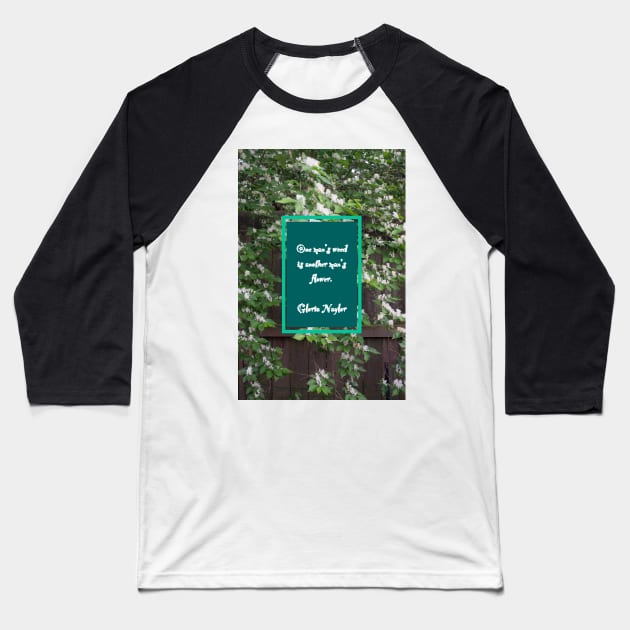 One man's weed is another man's flower. Baseball T-Shirt by seacucumber